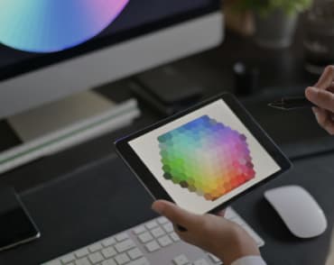 person designing